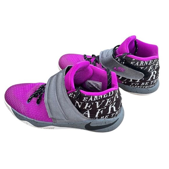 Nike Kyrie 2 NikeID Black/Gray Purple Basketball J.B.Y Sneakers‎ - Picture 6 of 15